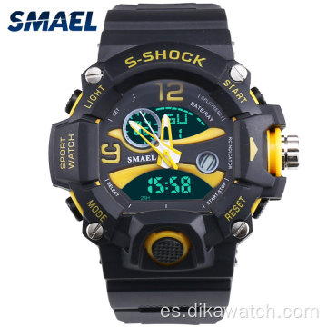 SMAEL Relojes deportivos para hombre Reloj militar de choque Moda